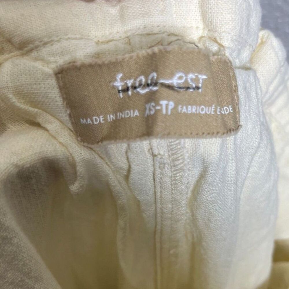Free People Demi Wide Leg Linen Blend Pants Size XS NWOT - Picture 8 of 10